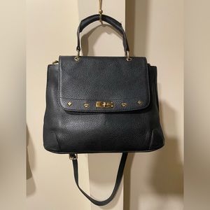 NWT MCM Top Learher Handle Bag WITH STRAP AND bag